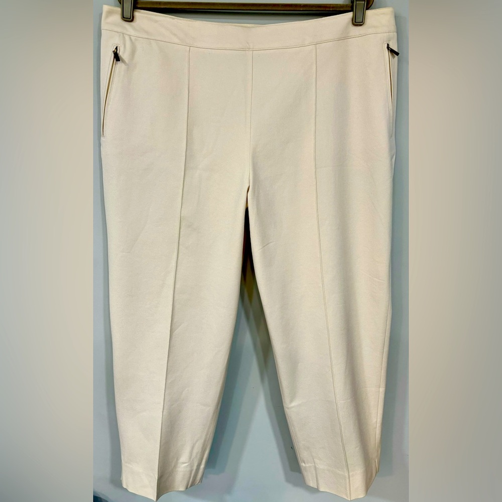 LAUREN by RALPH LAUREN Almond Tan Stretch Capri Pants Size 20W